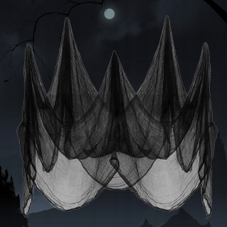 STRAŠIVÉ VONKAJŠIE HALLOWEENSKÉ DEKORÁCIE, LÁTKOVÉ ZÁVESNÉ DEKORÁCIE