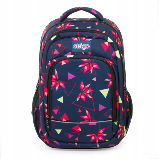 Školský batoh, taška - Strigo School Bathpack Youth Flowers Abstrakt