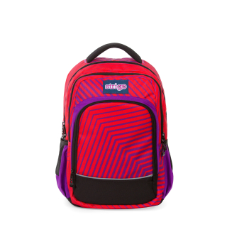 Školský batoh, taška - Strigo School Batchpack Youth Red Abstract 23l