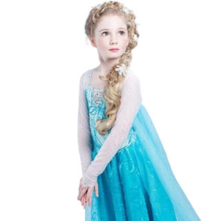 Elsa Frozen - Elza Elsa Dress Land of Ice 140cm 7-8 rokov Mrazené