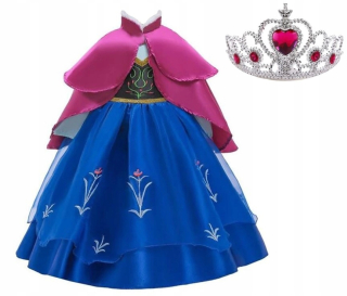 Elsa Frozen - Oblečenie ANNA KRAINA ICE 122/128