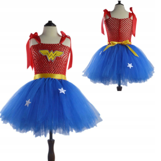 Superman - Dievča kostým šaty superman 100