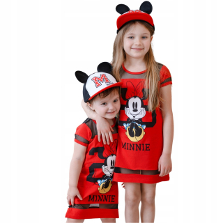 Minnie Mouse - Šaty myš Minnie bavlna 128 cm 8 rokov