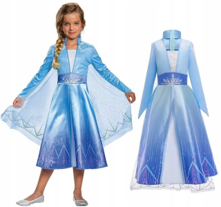 Elsa Frozen - Šaty Outfit Elsa Elza Bal Pozemok Lord 2 122-128