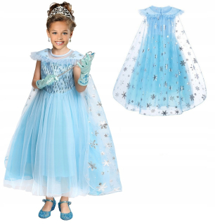 Elsa Frozen - Šaty Outfit Elsa Elza Tutu Land of ICE 122/128