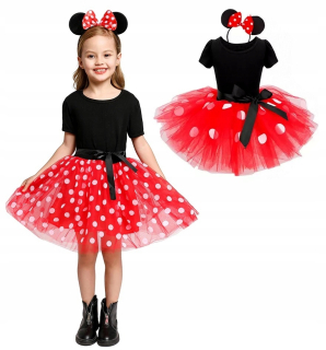 Minnie Mouse - Šaty šaty myš minnie prechádza miki tutu 110