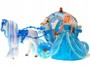 Elsa Frozen - Super bábika ľadu s koňom a karcard