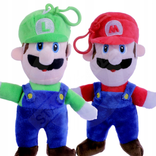 Super Mario - Super Mario Bros Keychains 18 cm _ Luigi a Mario PL