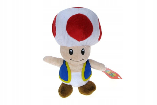 Super Mario - Super Mario Bros - Maskot z hry - Toad 26cm