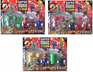 Super Mario - Super Mario Veľké figúrky z hry 6 ks. Luigi z pl