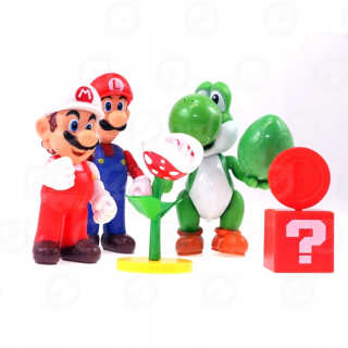 Super Mario - Super Mario _zset Obrázok _ Luigi 7ks mix !!