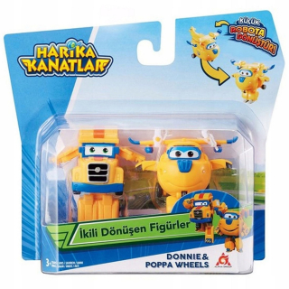 Super Wings 2-balenie figúr transf. Donnie & Poppa [figúrka]