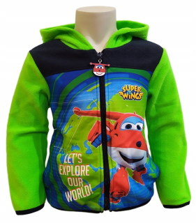 SUPER WINGS - Super Krídla Fleece Mikina Bunda pre deti R104