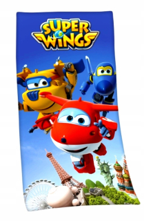 SUPER WINGS - Super Wings AirPlanes lietadlá Uterák 150x75 cm