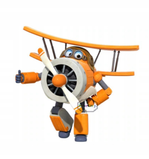 SUPER WINGS - Super krídla transformujúce lietadlo staré Albert