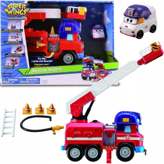 SUPER WINGS - Super Wings Fire Truck Ambulance Auto Sound