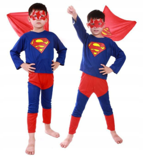 Superman - Superman kostým kostýmom Disguise maska 98-104 s