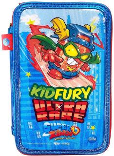 Superzings Puzdro na ceruzky s príslušenstvom modrá