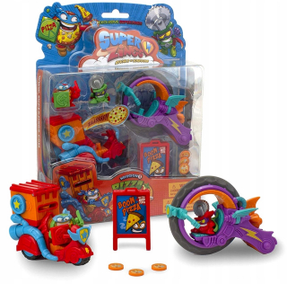 SUPER ZINGS - Superzings Series 3 Pizza jazdcov 2 Figuriny 2 vozidlo