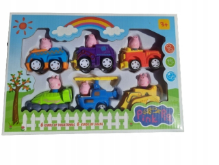 Pepa Pig - Peppa ošípané s pohonom figúrky 6 ks