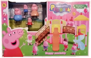 Pepa Pig - Chata PEPPA PAG CHKOĽA POTREBY PEPPA PIG 4 FIGURINES