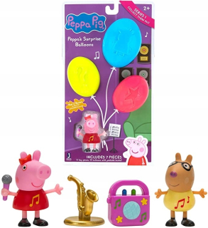 Pepa Pig - Peppa ošípané figúrka spevák 7 prekvapenia
