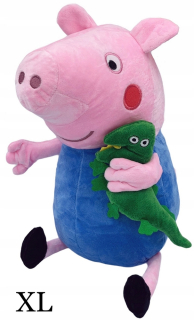 Pepa Pig - Peppa Georges Prasa Mascot Spieva Veľký 40cm XL