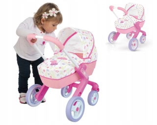 Pepa Pig - Peppa prasa hlboko bábika kočík smoby 18m +