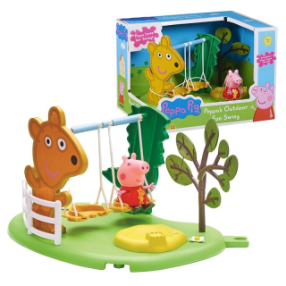 Pepa Pig - Peppa Swine Swing s postavou súpravou pre deti