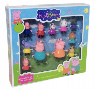Pepa Pig - Peppa Peppa a rodina Pepe Set 11 ks obrázkov