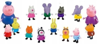 Pepa Pig - Peppa prasiatko a rodinné pepe Set 14 ks obrázkov