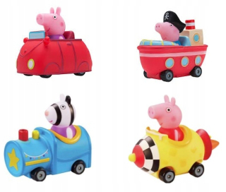 Pepa Pig - Peppa prasa Malé auto auto Peppy Coat