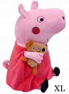 Pepa Pig - Peppa prasa maskot cuddly spieva veľký 40cm