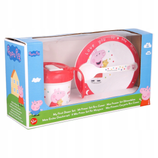 Pepa Pig - Prasa Peppa Bowl Spoon hrnček Niekapek + 10m