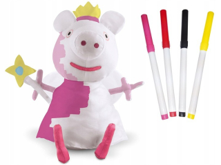 Pepa Pig - Peppa prasa maskot na sfarbenie maľby