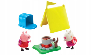 Pepa Pig - Peppa prasiatko kempovanie stan ovce suzy