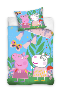Pepa Pig - Peppa Pepa Pepa Pepa George Bending Cotton 160x200