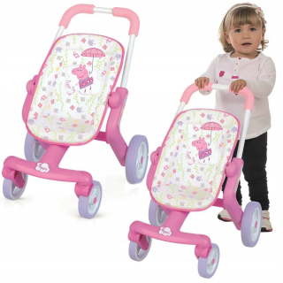 Pepa Pig - Peppa peppa peparoller kočík pre bábiky smoby