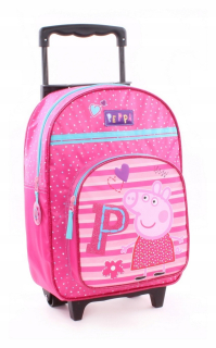 Pepa Pig - Peppa prasa pepa pepencase na kolieskach batohu