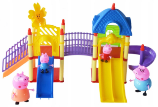 Pepa Pig - Peppa Pig Detské ihrisko Chata 4figurki snímky