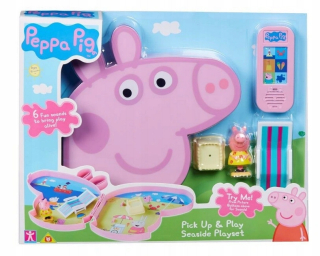 Pepa Pig - Peppa Pras Beach sada v kufríku Suitcase Peppa