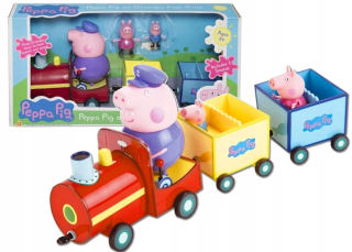 Pepa Pig - Peppa ošípané vlak dedko prasa 3 Obrázky 05034
