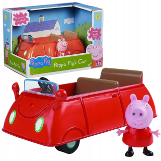 Pepa Pig - Peppa ošípané auto auto prasa Peppy + Figurine