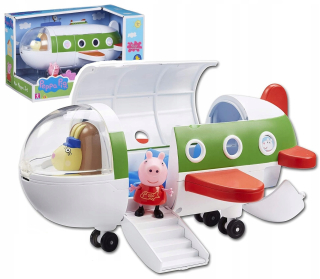 Pepa Pig - Peppa Peppy Airplane TM Hračky 06227 + Figurines