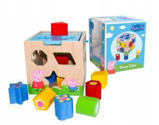 Pepa Pig - Peppa Sorter Pig - Drevené kocky tvary