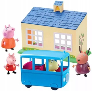 Pepa Pig - Peppa Pig School + Bus + 4 Obrázky Pep06593