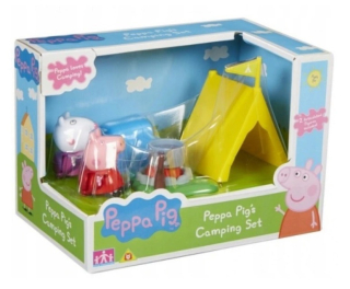 Pepa Pig - Peppa ošípané kemping a 2 čísla TM hračky