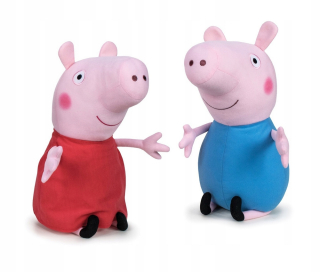 Pepa Pig - Peppa Piggy a George 20cm Plushies