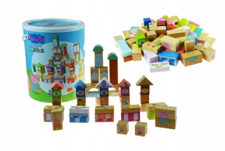 Pepa Pig - Peppa čerpadlo Klocki Drevené 100 ks Bucket