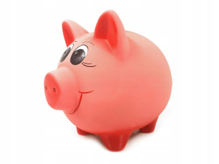 Pepa Pig - Piggy Bank Big Pink Váš písmená (SK12)